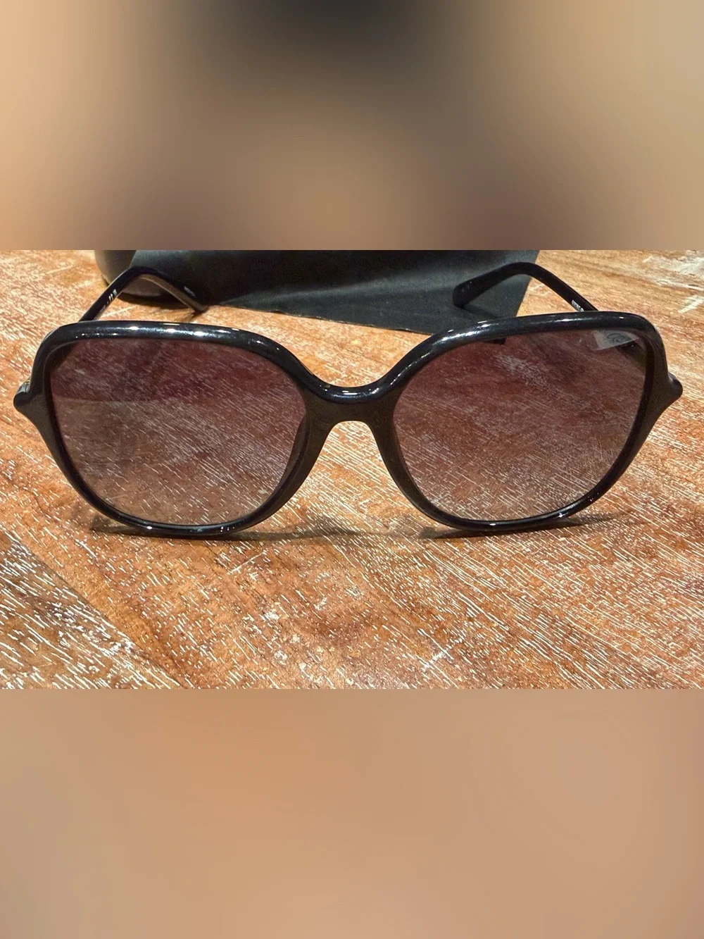 Coach Black Sunglasses with Brown Tinted Lenses